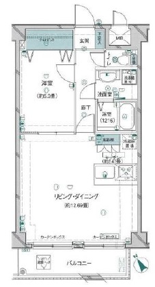 パレ・ソレイユ世田谷二丁目303の間取り