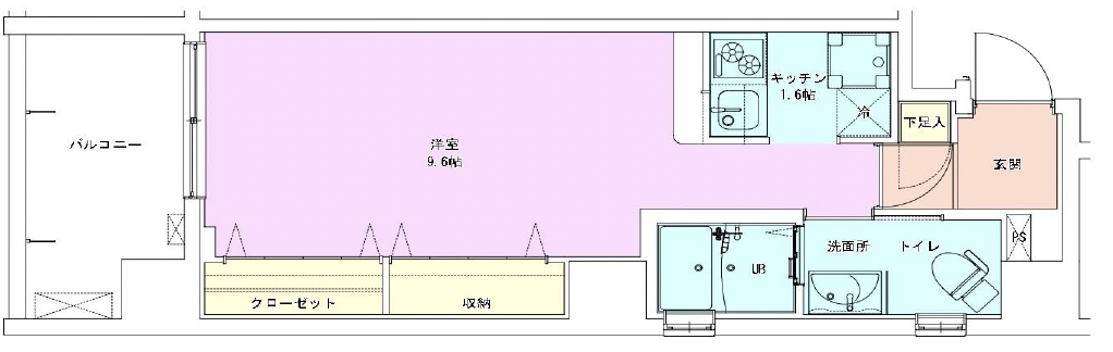 RBM中目黒レジデンス601の間取り