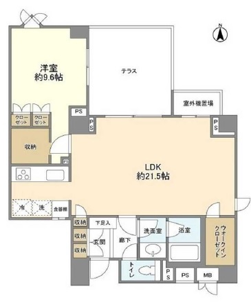 ガーデンハイツ代官山106の間取り