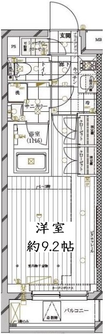 REGALIZ三軒茶屋207の間取り