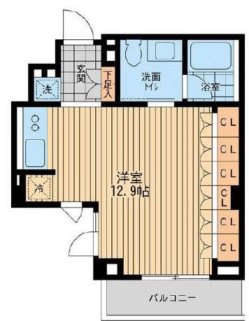 レジデンス代々木公園406の間取り