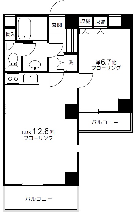 アースヒル302の間取り