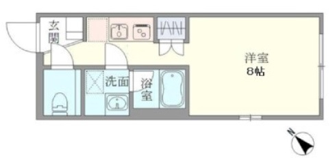 iON中目黒EAST202の間取り