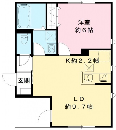 アレーズ祐天寺102の間取り