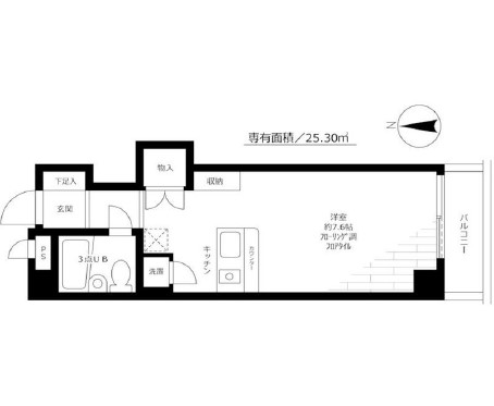 ロイヤルアーバン駒場東大203の間取り