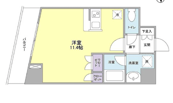 コンフォリア池尻302の間取り