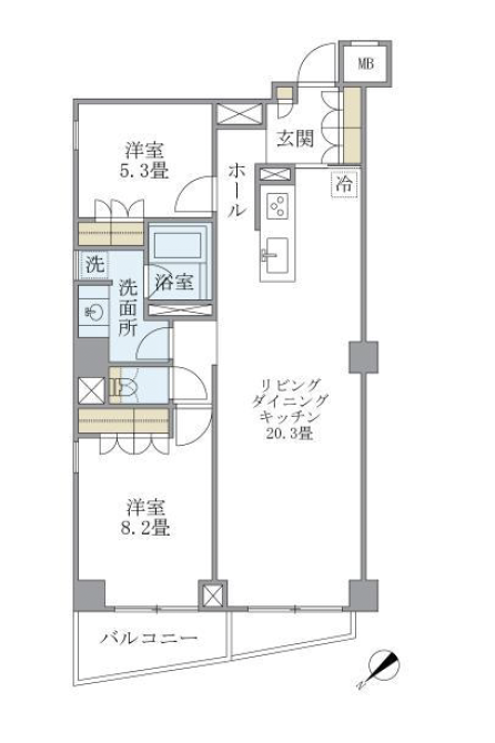 KDXレジデンス西原101の間取り