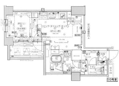 Brillia自由が丘510の間取り