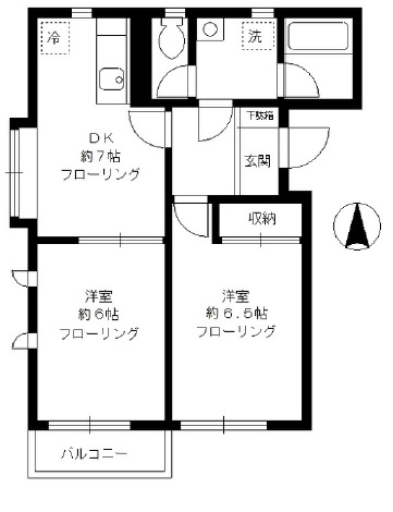 フォーレスト八雲201の間取り