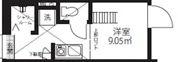 クレシェンド学芸大学203の間取り