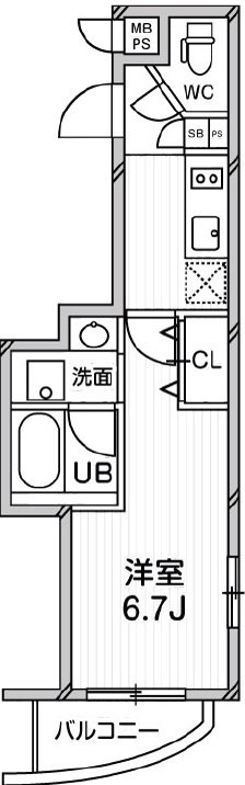 コスモリード目黒花房山101の間取り