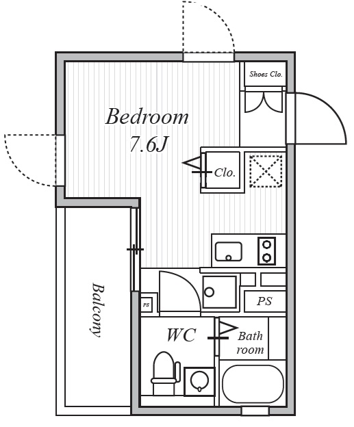 ASTILE三軒茶屋Ⅳ（アスティーレ三軒茶屋Ⅳ）401の間取り