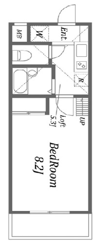 ユーコート上用賀202の間取り