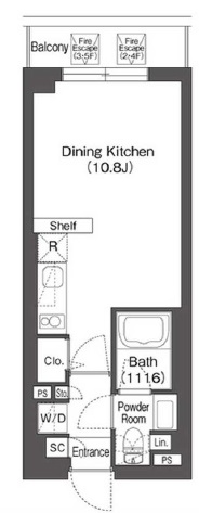 OZIO上目黒305の間取り