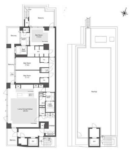 スタイリオ目黒大橋HILLSIDE401の間取り