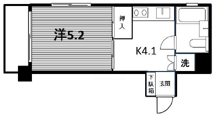 トーア青葉台マンション801の間取り