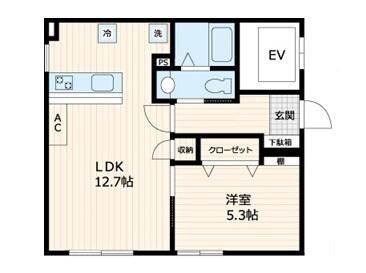 渋谷西原レジデンス104の間取り