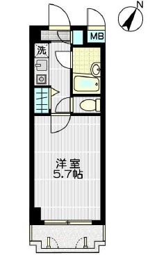 アサカシオン用賀台207の間取り