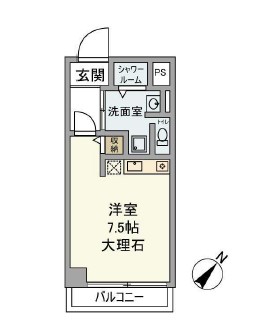 代官山パーフェクトルーム209の間取り