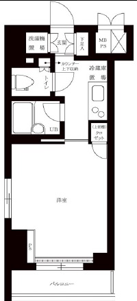 ルーブル学芸大学参番館301の間取り