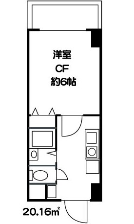 クオーレ青葉台607の間取り