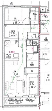 ルネサンスコート学芸大学201の間取り