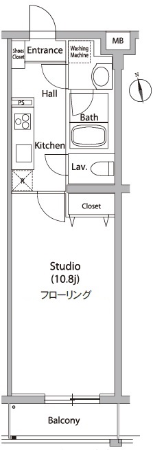 カーサスプレンディッド代官山102の間取り