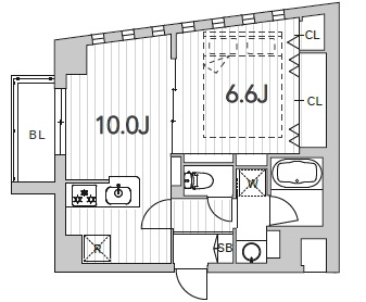 GranDuo駒沢Ⅶ503の間取り