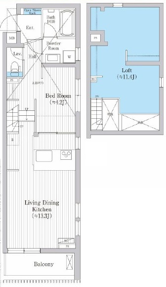 野沢ウッド213の間取り