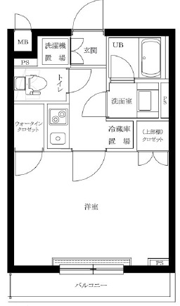 ルーブル駒沢大学参番館208の間取り