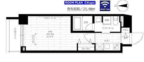 ステージファースト桜新町306の間取り