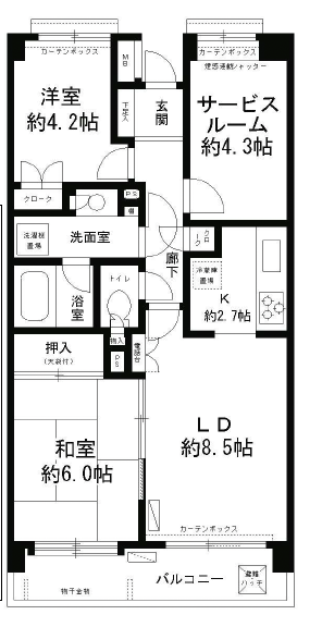 クレスト井村304の間取り