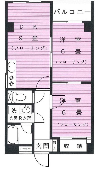 ドルフ桂302の間取り