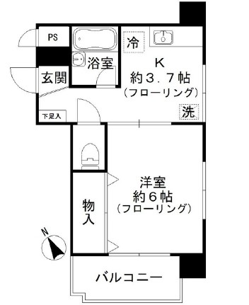 グリーンヴィラ・池尻201の間取り