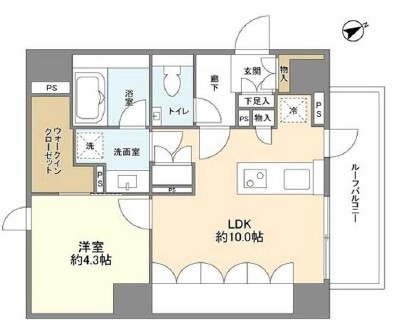 ピアース用賀501の間取り