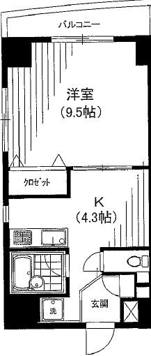 恵比寿グリーンヒルズ102の間取り