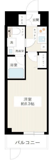 HY's Salire用賀（ハイズサリーレ用賀）104の間取り