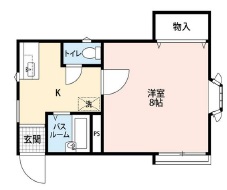 モナムール弦巻103の間取り