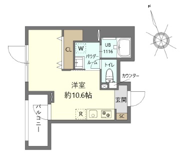 瑞雲208の間取り