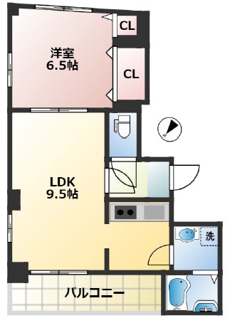 ジュネスITOH弐番館301の間取り