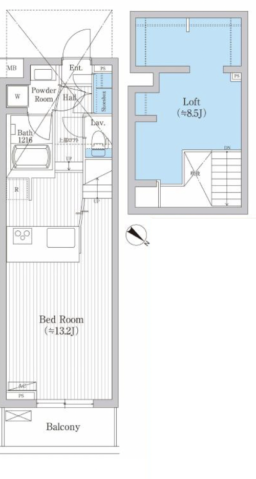 野沢ウッド205の間取り