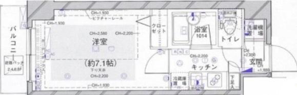 パレステュディオ渋谷EAST804の間取り