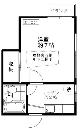 セリーヌ池尻203の間取り