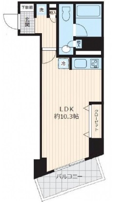 ロワジール三軒茶屋303の間取り