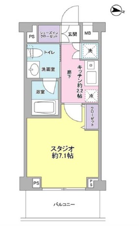 サンピエス桜新町307の間取り