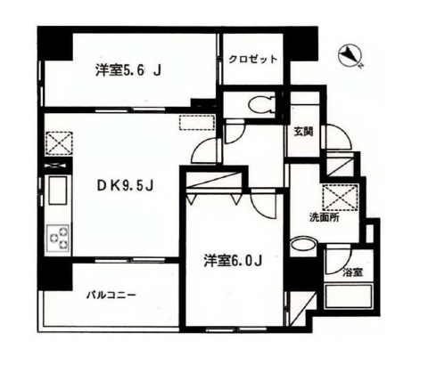 マンション八木橋402の間取り