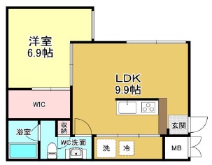 88.SANGENJAYA301の間取り