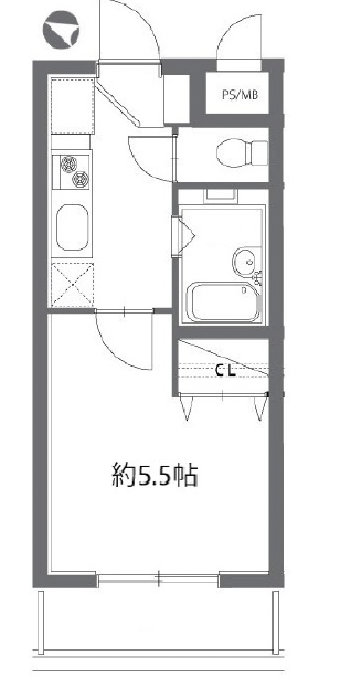 アソシエール駒沢303の間取り