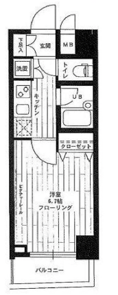 ステージファースト三軒茶屋アジールコートⅡ402の間取り