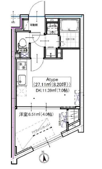 CREAL三軒茶屋（クリアル三軒茶屋）302の間取り